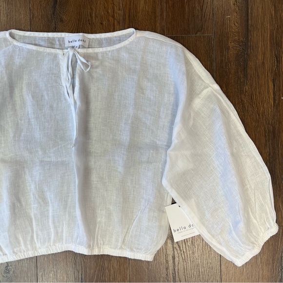 🆕 BELLA DAHL Tie Up Pullover Top SZ MED - Picture 4 of 7